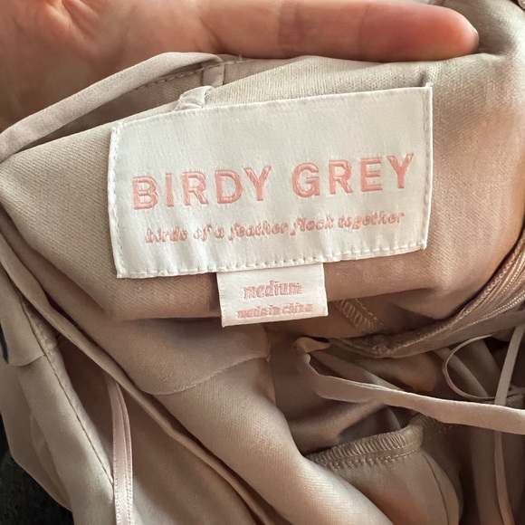 Birdy Grey Gwennie Chiffon Dress - Taupe - Picture 4 of 4